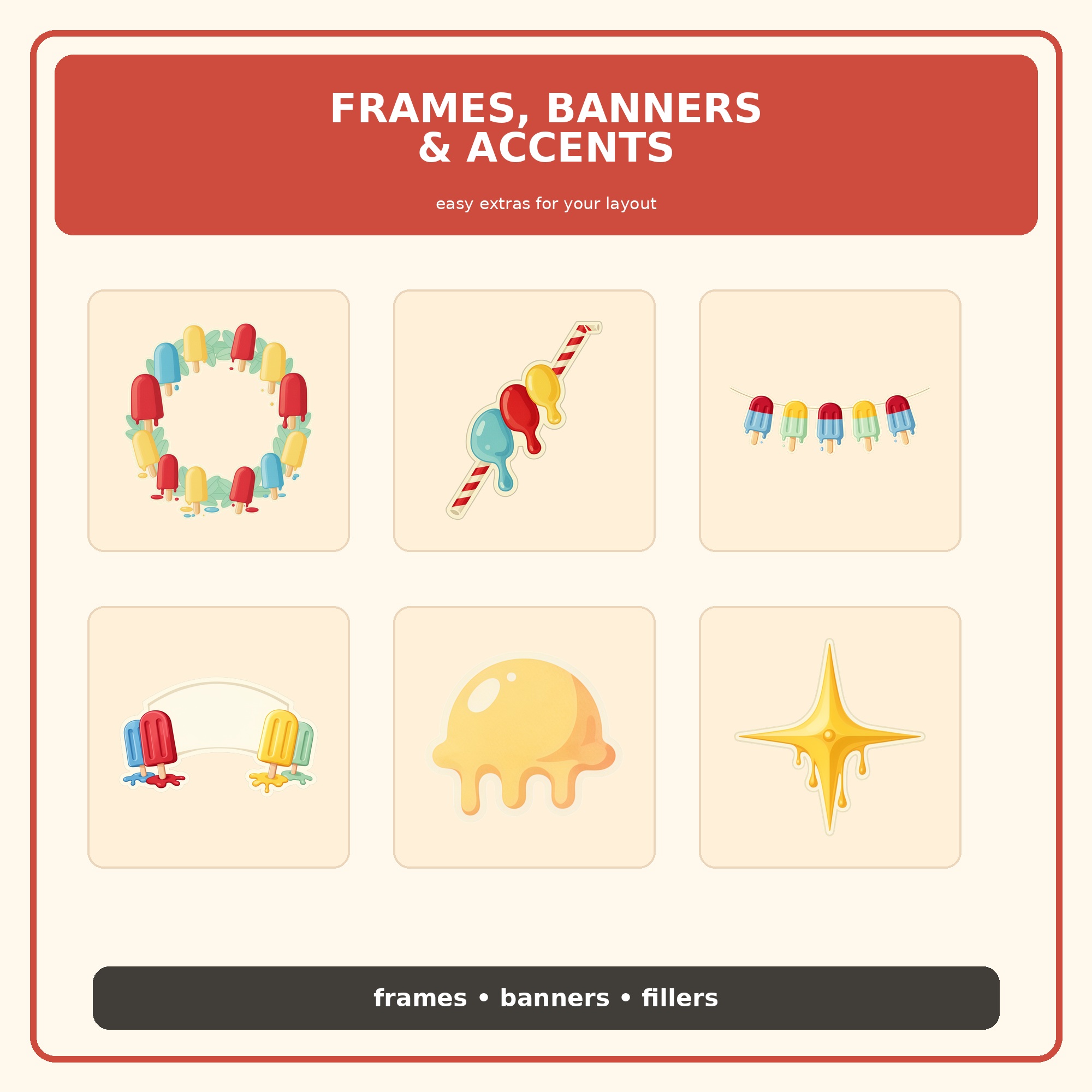 4 226 7 melting popsicle summer stand clipart 1 preview