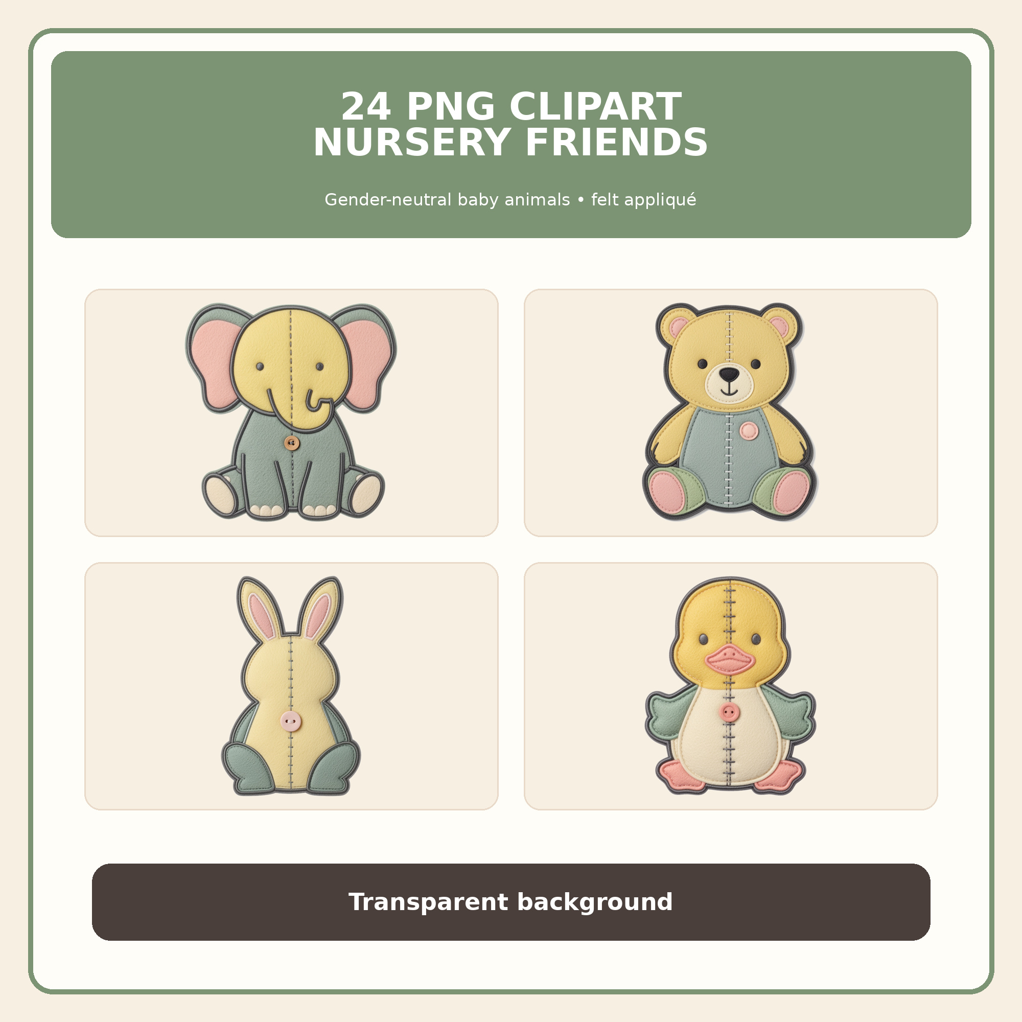 2 226 7 stitched nursery friends clipart 1 preview