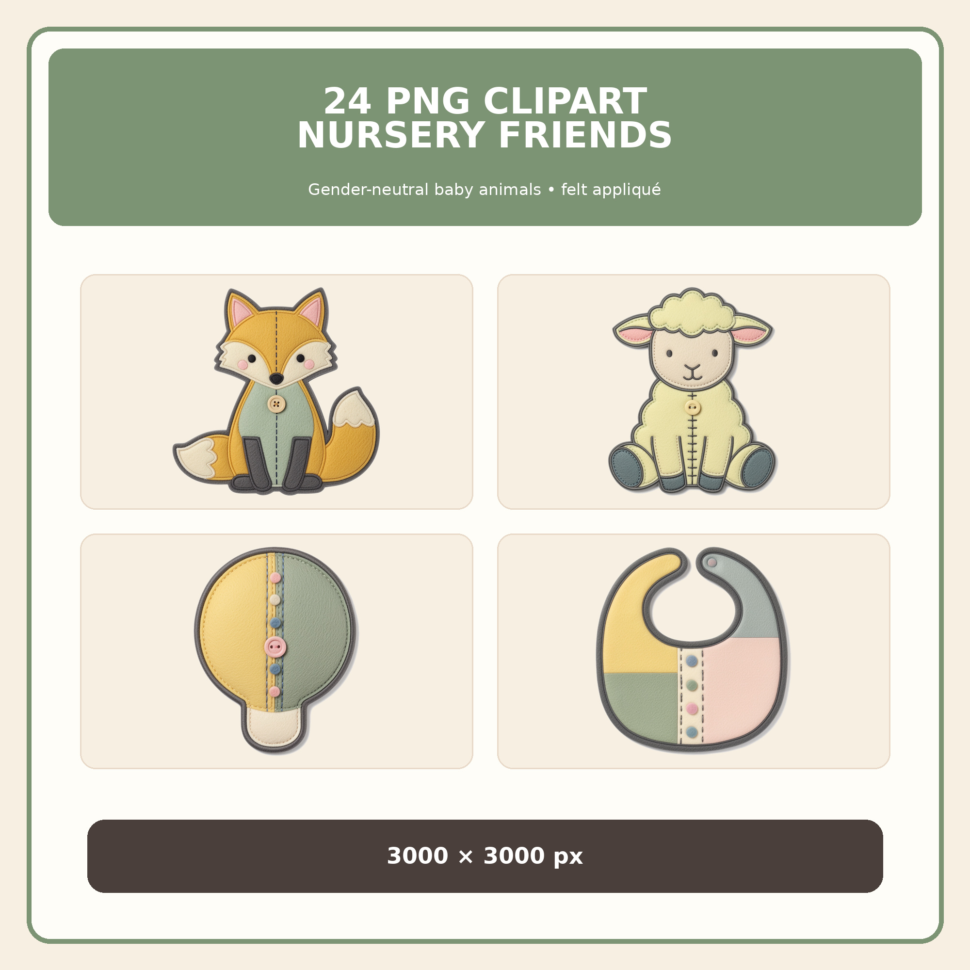 3 226 7 stitched nursery friends clipart 1 preview