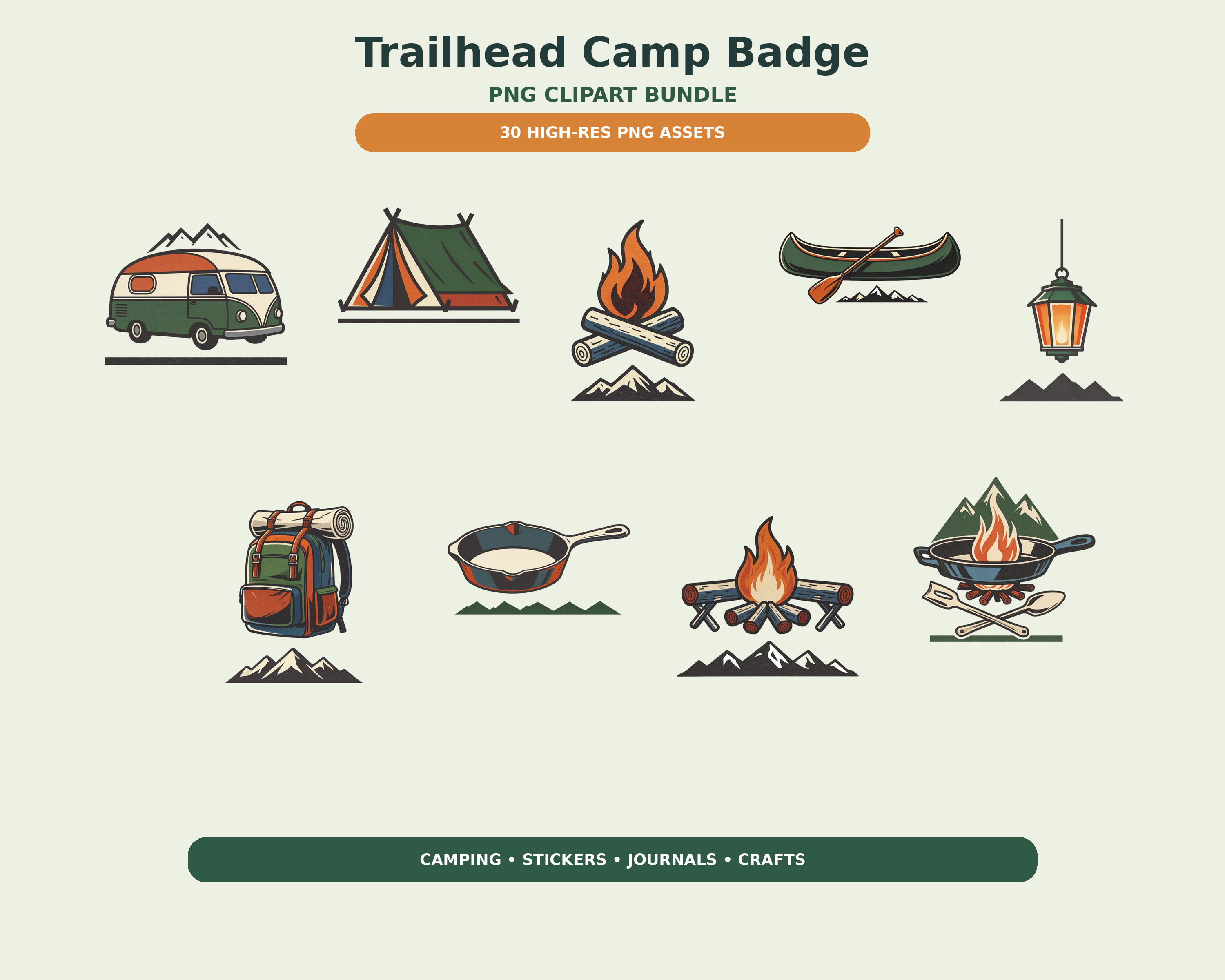 Trailhead Camp Badge Clipart preview