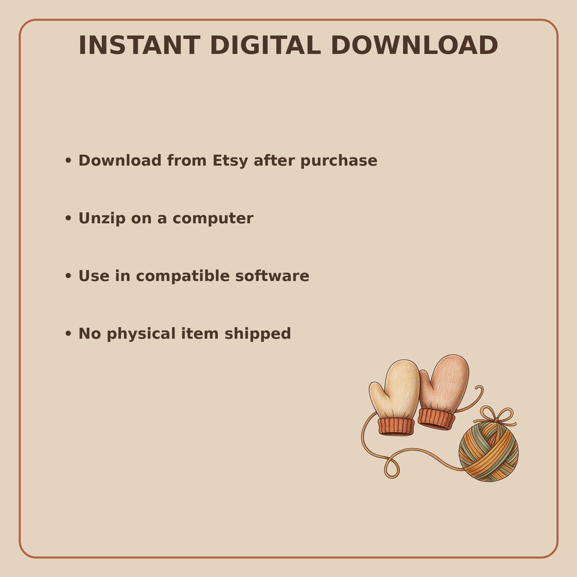 5 instant digital download